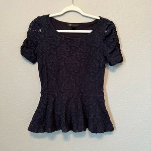 Small Royal Blue Peplum Top